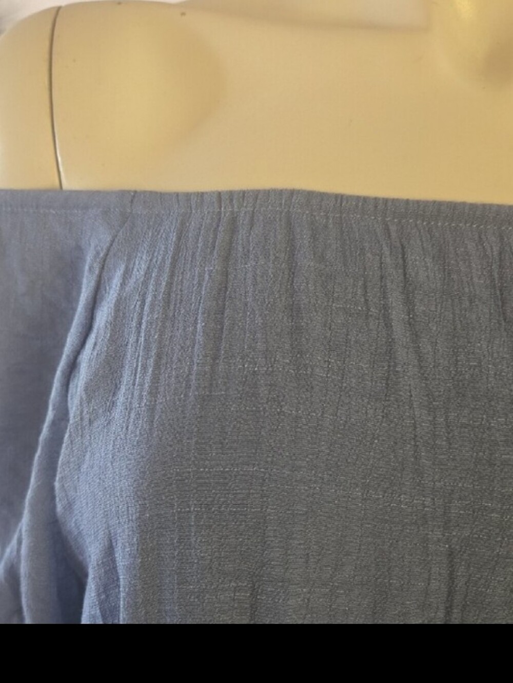 Women's Off-Shoulder Midi Dress in Dusty Blue - Picture 10 of 11